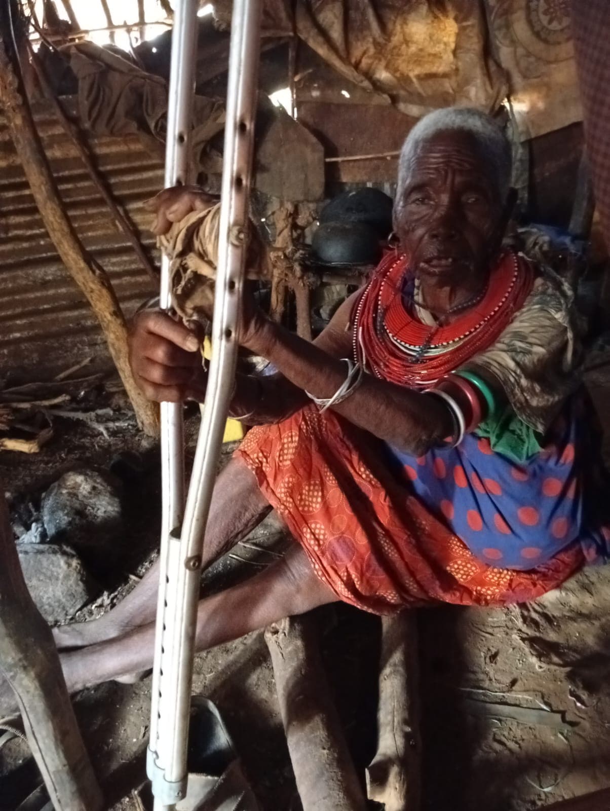 NCOA team member assisting an elderly beneficiary